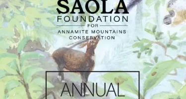 Frontpage for Saola Foundation annual report 2022